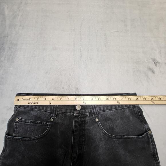 Godbody Denim Technology Shorts Mens 32 Black Long Bermuda 5-Pocket Zip Fly - Picture 6 of 8